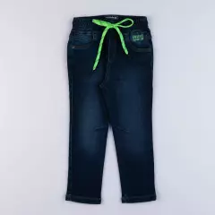 Calca Jeans Infantil Masculina com Bolso Marinho