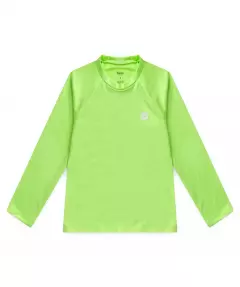 Camiseta Infantil Masculina de Protecao UV 50+ Verde