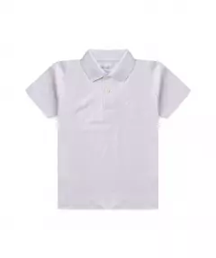 Camiseta Infantil Masculina em Gola Polo Branca