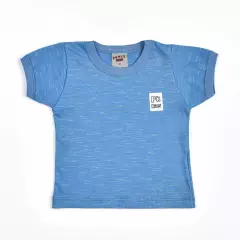 Camiseta para Bebe Menino Azul Básica