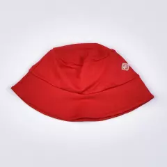 Chapeu de Praia Bucket Vermelho Infantil Masculino com Protecão UV 50+